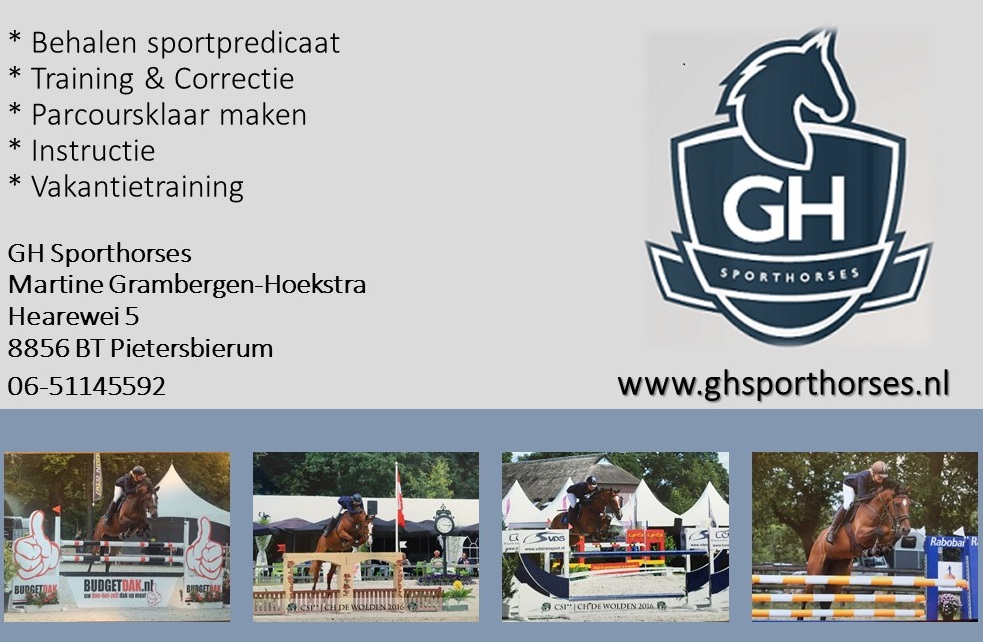 Advertentie GH Sporthorses